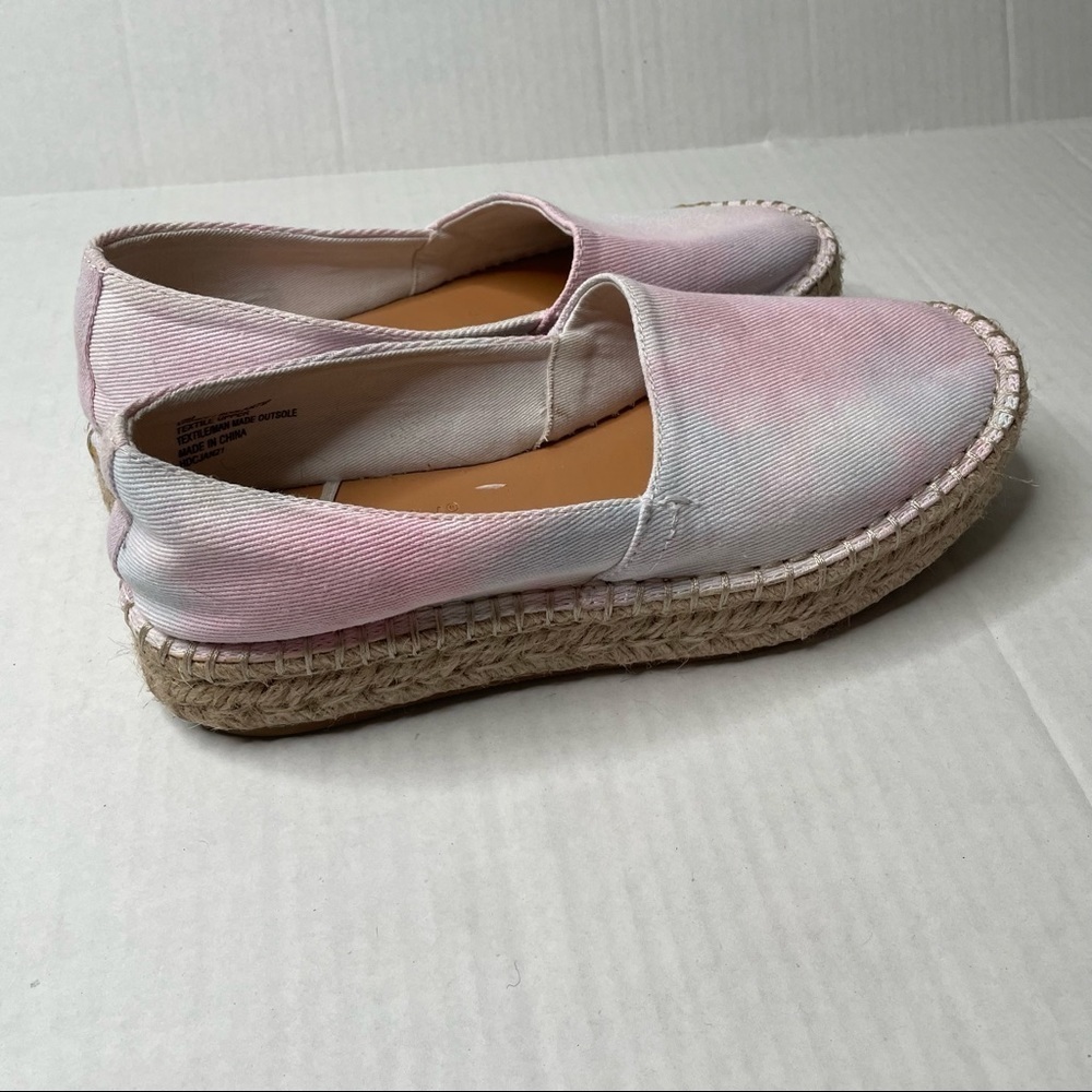Splendid Laney Pastel Tie Dye Espadrille Platform Slip On Sneaker Shoe - Picture 10 of 10